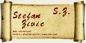 Stefan Živić vizit kartica